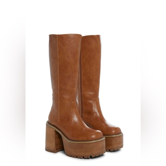 dELiA*s Shoes - DELIA’s Brown Platform Knee-High Boots